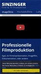 Mobile Screenshot of film-sinzinger.at