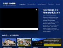 Tablet Screenshot of film-sinzinger.at